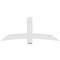 Ekena Millwork Bellingham Architectural Grade PVC Gable Bracket, 72"W x 30"H x 6"D x 6"F, 10/12 Pitch GBP072X30X0606BEL00 - alternate 2